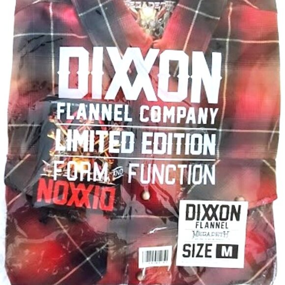 DIXXON x MEGADETH-KILLING IS MY BUSINESS Collab Limited Edition Flannel- Men's M - Picture 9 of 11